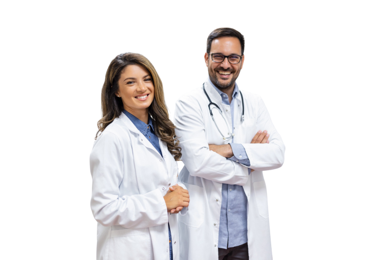 AI scribing platform creating accurate doctors' notes — medical transcriptionist workflow with AI in healthcare.